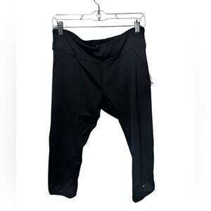 Marmot Starter Capri Black NWT Size L Athletic‎ Sport Running Yoga Cropped Soft